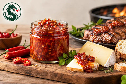 Chili Konfitüre für Käse, Grillen und mehr